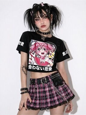 Weekend Warrior Anime Graphic Tee Black Japanese Manga Shirt Size Large